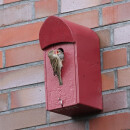 Universal-Nistkasten mit ovalem Flugloch f&uuml;r Fassaden z.B. f&uuml;r Kohlmeise, Haussperling, Feldsperling, Hausrotschwanz, Blaumeise, Gartenrotschwanz, Flederm&auml;use